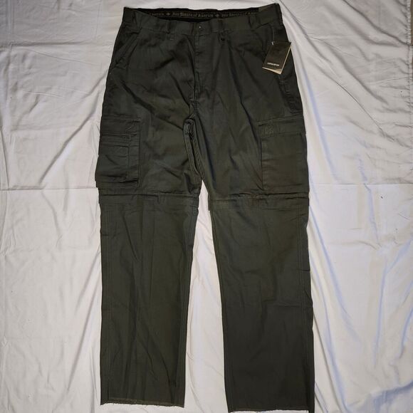 Boy Scouts of America Womens 18 Centennial Canvas Zip Off Uniform Pants Green - Picture 1 of 16